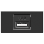 Módulo Conector USB 2.0 Fêmea x Fêmea Preto Brilho(41411)