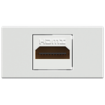 Módulo Conector HDMI Fêmea x Fêmea Branco Brilho (41006)