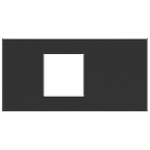 Módulo Visor para RJ11 Preto Brilho (85047)