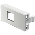 Módulo Visor para RJ11 Branco Fosco (80114)