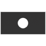 Módulo Visor com Furo para TV/Vídeo Preto Brilho (85049)