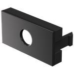 Módulo Visor com Furo para TV/Vídeo Preto Brilho (85049)