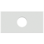 Módulo Visor com Furo para TV/Vídeo Branco Fosco (80116)