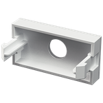 Módulo Visor com Furo para TV/Vídeo Branco Fosco (80116)