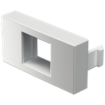 Módulo Visor para RJ45 Branco Fosco (80118)