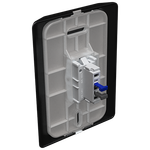 1 Interruptor Simples 10A/250Vca Engate Rápido com placa Vertical Rapid Preta (85007)