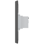 1 Campainha Bivolt 110/220Vca 80dB com placa Vertical Rapid Preta (85027) - Linha Rapid Preta