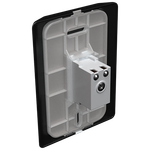 1 Campainha Bivolt 110/220Vca 80dB com placa Vertical Rapid Preta (85027) - Linha Rapid Preta