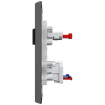 1 Interruptor Paralelo + 1 Tomada 2P+T 10A/250Vca Engate Rápido com placa Rapid Preta (39530)