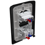 1 Interruptor Paralelo + 1 Tomada 2P+T 10A/250Vca Engate Rápido com placa Rapid Preta (39530)