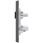 1 Interruptor Paralelo + 1 Tomada 2P+T 10A/250Vca Engate Convencional com placa Rapid Preta (39594)