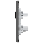 1 Interruptor Simples 10A + 1 Tomada 2P+T 20A, 250Vca Engate Convencional com placa Rapid Preta (39593)