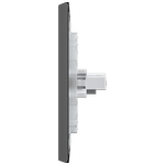 1 Tomada 2P+T 20A, 250Vca Engate Convencional com placa Horizontal Rapid Preta (39577)
