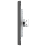 1 Tomada RJ45 / Cat5e com placa Horizontal Rapid Preta (41404H)