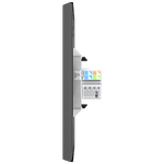 1 Tomada RJ45 / Cat5e com placa Vertical Rapid Preta (41404V)