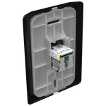 1 Tomada RJ45 / Cat5e com placa Vertical Rapid Preta (41404V)