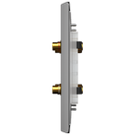 4 Módulos com Conector Coaxial A+V com placa 4X4 Rapid Preta (85031)