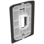 Placa 4X2 para 1 Módulo Vertical Rapid Preta (85033)