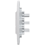 3 Interruptores Simples 10A/250Vca Engate Convencional com placa Mec-Plus (81107)