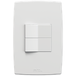 1 Interruptor Intermediário 10A/250Vca Engate Convencional com placa Mec-Plus (81111)