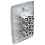 3 Tomadas 2P+T 10A/250Vca Engate Convencional com placa Mec-Plus (39766)