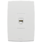 Prolongador Fêmea x Fêmea RJ45 Cat6 com placa Vertical Mec-Plus (41514V)