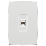 1 Tomada RJ45 Cat6 com placa Vertical Mec-Plus (41507)