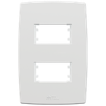 Placa 4X2 para 2 Módulos Distanciados Mec-Plus (82104)