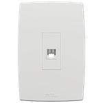 1 Tomada Telefone Americana com placa Vertical Mec-Plus (41503)