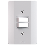1 Interruptor Simples + 1 Interruptor Paralelo 10A/250Vca Engate Convencional com placa Milleniun (21004)