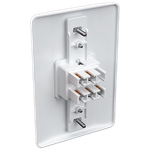 1 Interruptor Simples + 1 Interruptor Paralelo 10A/250Vca Engate Convencional com placa Milleniun (21004)