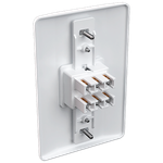 Conjunto 2 Interruptores Paralelos 10A/250Vca Engate Convencional com placa Milleniun (21005)
