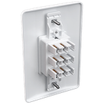 3 Interruptores Simples 10A/250Vca Engate Convencional com placa Milleniun (21006)