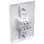1 Interruptor Bipolar Simples 10A/250Vca Engate Convencional com placa Milleniun (21017)