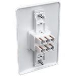 1 Interruptor Bipolar Paralelo 10A/250Vca Engate Convencional com placa Milleniun (21018)