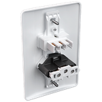 1 Interruptor Simples + Tomada 2P+T 10A/250Vca Engate Convencional com placa Milleniun (39045)