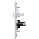 1 Interruptor Simples 10A + 1 Tomada 2P+T 20A/250Vca Engate Convencional com placa Milleniun (39210)