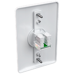 Tomada RJ45 Cat5e Engate Convencional com placa Milleniun (40416)