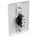 Tomada 2P+T Vertical 10A/250Vca Engate Convencional com placa Milleniun (39025)