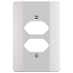 Placa 4X2 para 2 Tomadas Horizontal Milleniun (39092)