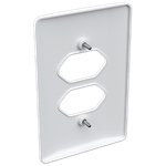 Placa 4X2 para 2 Tomadas Horizontal Milleniun (39092)