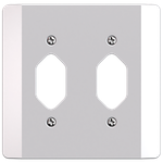 Placa 4X4 para 2 Tomadas Vertical Milleniun (39103)