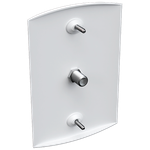 Conjunto 1 Conector para Antena com placa 4X2 Volts (24018)