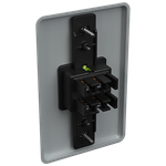 2 Interruptores Simples 10A/250Vca Engate Convencional com placa Clássica (11003)
