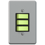 2 Interruptores Simples + 1 Interruptor Paralelo 10A/250V~ com placa Clássica (11007)