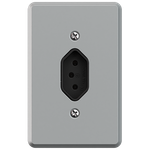 Tomada 2P+T Vertical 20A, 250Vca Engate Convencional com placa Clássica (39027)