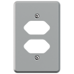 Placa 4X2 para 2 Tomadas Horizontal Clássica (39091)
