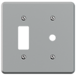 Placa 4X4 para 1 Seção + 1 Furo Coaxial Clássica (12022)