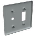 Placa 4X4 para 1 Seção + 1 Furo Coaxial Clássica (12022)