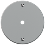 Placa 4'' Redonda com Furo Coaxial Clássica (12024)